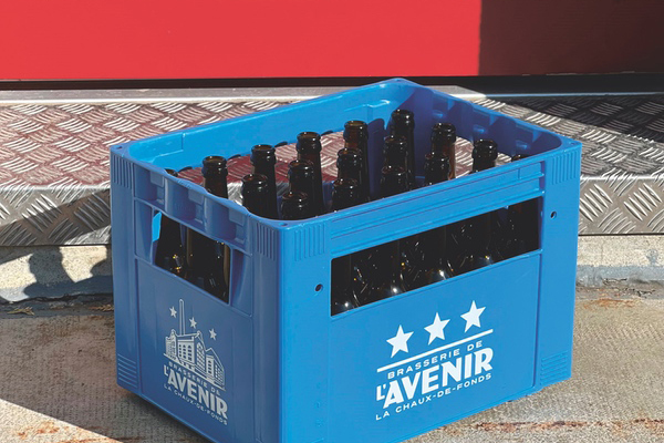 Caisse de verre vide