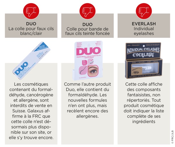 Colle faux cils mauvais produit